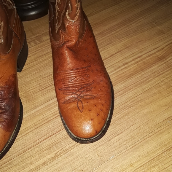 Justin Ostrich Boots - Picture 3 of 4